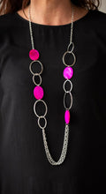 Load image into Gallery viewer, Kaleidoscope Coasts Pink Necklace and Earrings
