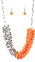 Load image into Gallery viewer, Layer After Layer Orange Necklace and Earrings
