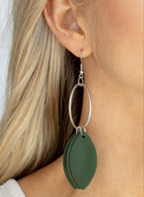 Load image into Gallery viewer, Leafy Laguna Green Earrings
