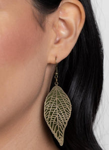Leafy Luxury Green Earrings
