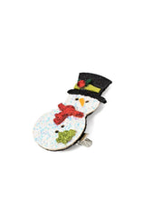 Load image into Gallery viewer, Let it Snow Snowman Hair Clip
