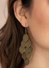 Load image into Gallery viewer, Loud and Leafy Brass Earrings
