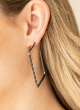 Load image into Gallery viewer, Material Girl Magic Black Hoop Earrings
