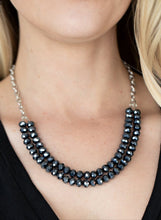 Load image into Gallery viewer, May The FIERCE Be With You Blue Necklace and Earrings
