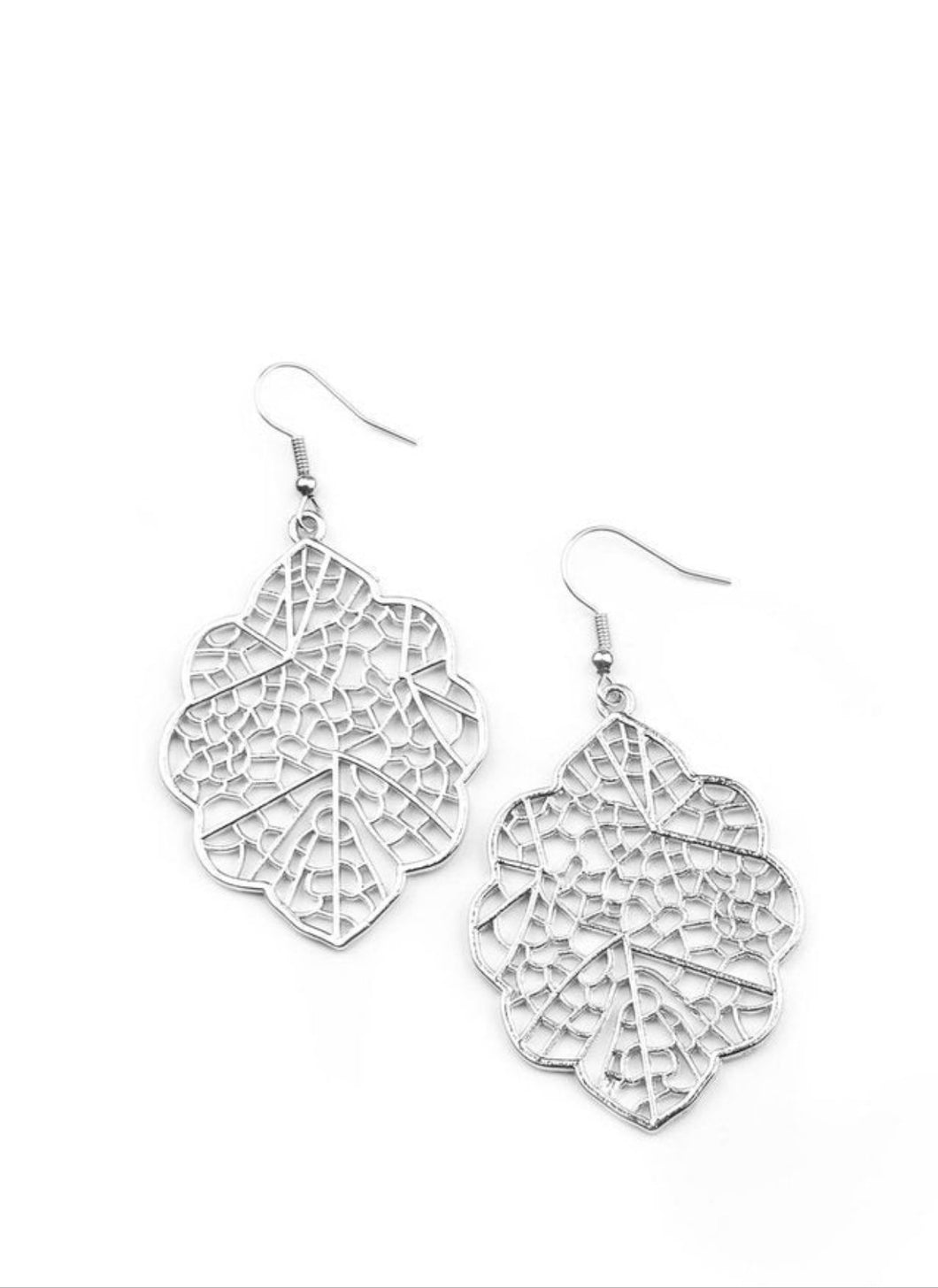 Meadow Mosaic Silver Earrings