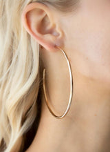 Load image into Gallery viewer, Mega Metro Gold Hoop Earrings
