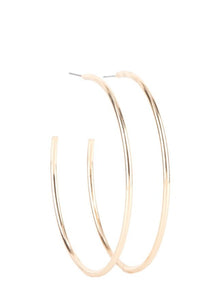 Mega Metro Gold Hoop Earrings