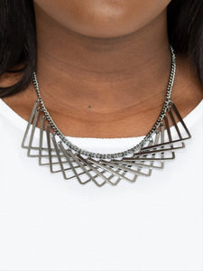Metro Mirage Black Necklace and Earrings