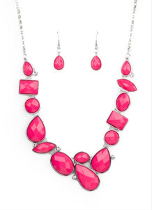 Mystical Mirage Pink Necklace and Earrings