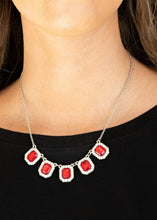 Load image into Gallery viewer, Next Level Luster Red Necklace and Earrings
