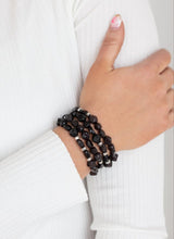 Load image into Gallery viewer, Nice GLOWING! Black Stretchy Bracelet

