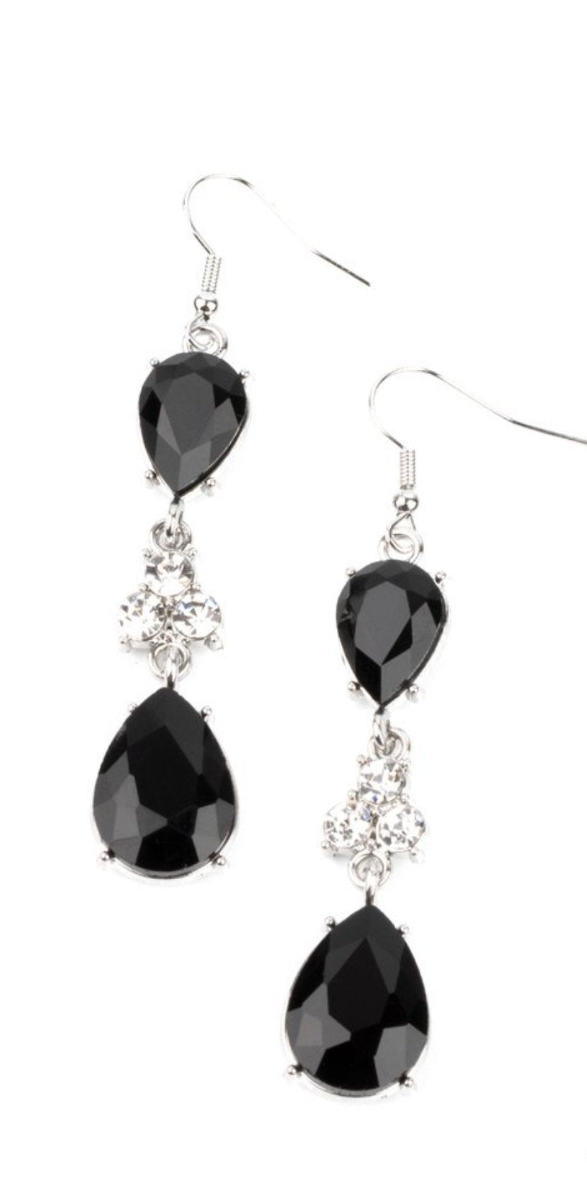 Once Upon a Twinkle Black Earrings