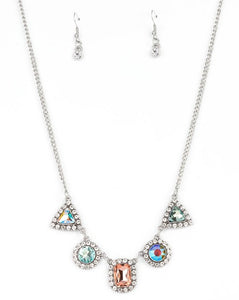 Posh Party Avenue Multicolor Necklace and Earrings