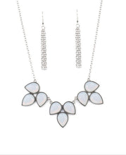 Load image into Gallery viewer, Prairie Fairytale White Necklace and Earrings
