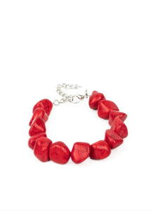 Prehistoric Paradise Red Bracelet