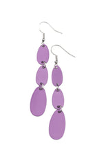 Load image into Gallery viewer, Rainbow Drops Purple Earrings
