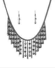 Load image into Gallery viewer, Rebel Remix Black Necklace and Earrings
