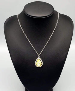 Duchess Decorum Yellow Necklace and Earrings