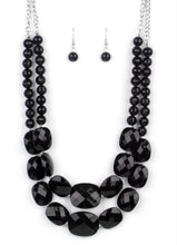 Load image into Gallery viewer, Resort Ready Black Necklace and Earrings

