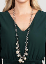 Load image into Gallery viewer, Revolving Refinement White Pearl Necklace and Earrings
