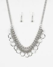 Load image into Gallery viewer, Ring Leader Radiance Silver Necklace and Earrings

