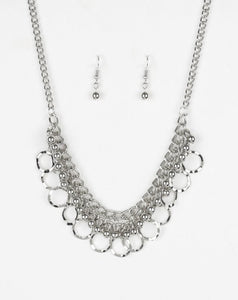 Ring Leader Radiance Silver Necklace and Earrings