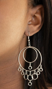 Roundabout Radiance Silver Earrings