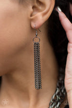 Load image into Gallery viewer, SCARFed for Attention Black (Gunmetal) Necklace and Earrings

