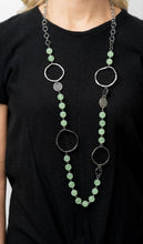 Load image into Gallery viewer, Sea Glass Wanderer Green Necklace and Earrings
