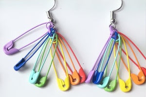 Pin the Rainbow Earrings (Two sizes to choose from)