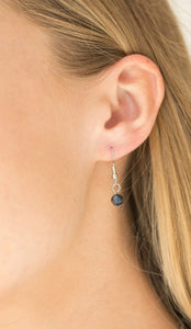 So In Season Metallic Blue Necklace and Earrings
