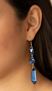 Sophisticated Smolder Blue Earrings