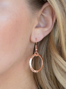 Spiraling Out of COUTURE Copper Necklace and Earrings