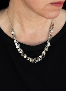 Starry Anthem Silver Necklace and Earrings