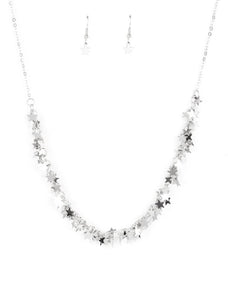 Starry Anthem Silver Necklace and Earrings
