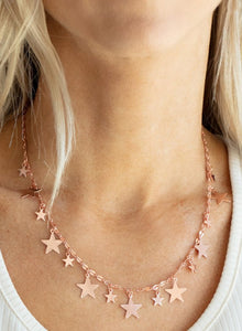 Starry Shindig Copper Stars Necklace and Earrings