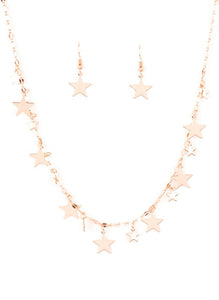Starry Shindig Copper Stars Necklace and Earrings