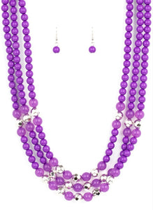 STAYCATION All I Ever Wanted Purple Necklace and Earrings