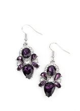 Load image into Gallery viewer, Stunning Starlet Purple Bling Earrings
