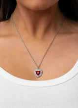 Load image into Gallery viewer, Taken with Twinkle Red Heart Necklace and Earrings
