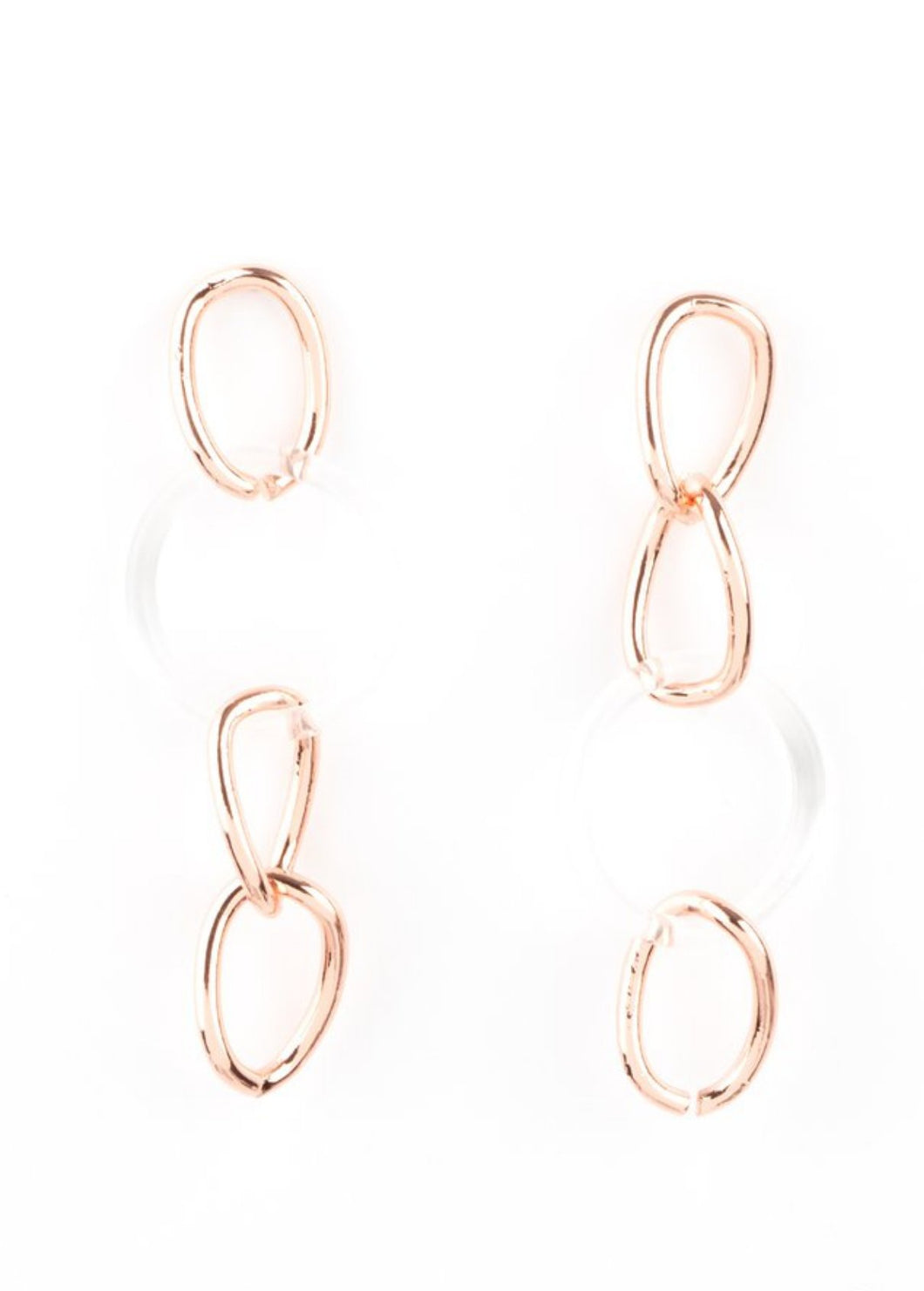 Talk In Circles Copper Earrings