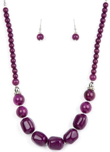 Ten Out of TENACIOUS Purple Necklace and Earrings