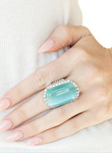 Load image into Gallery viewer, &quot;Fancy Feline&quot; Blue Cat&#39;s Eye Ring

