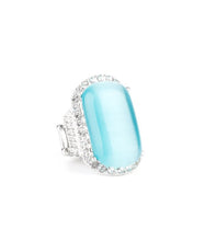 Load image into Gallery viewer, &quot;Fancy Feline&quot; Blue Cat&#39;s Eye Ring
