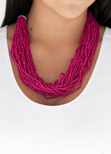 Load image into Gallery viewer, The Show Must CONGO On! Pink Necklace and Earrings
