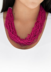 The Show Must CONGO On! Pink Necklace and Earrings