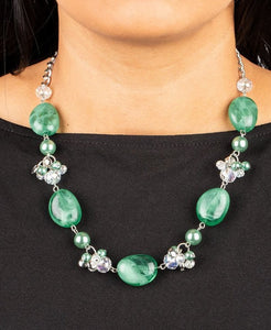 The Top TENACIOUS Green Necklace and Earrings