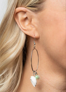 This Too SHELL Pass Green and Shell Earrings