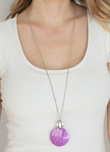 Load image into Gallery viewer, Tidal Tease Purple Necklace and Earrings

