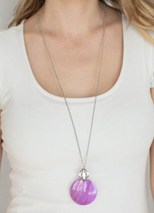 Tidal Tease Purple Necklace and Earrings